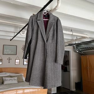 Torrid Beautiful Herringbone Fit-n-Flare Woolen Coat